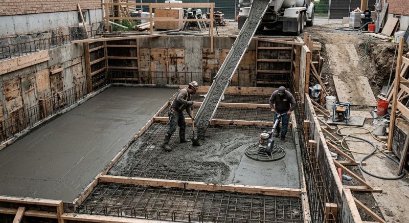 Concrete Basement Pouring