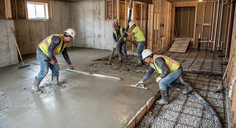 Basement Concrete Installation in Muskegon, MI