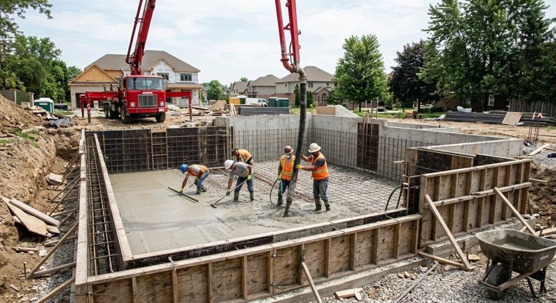 Basement Slab Installation in Muskegon, MI