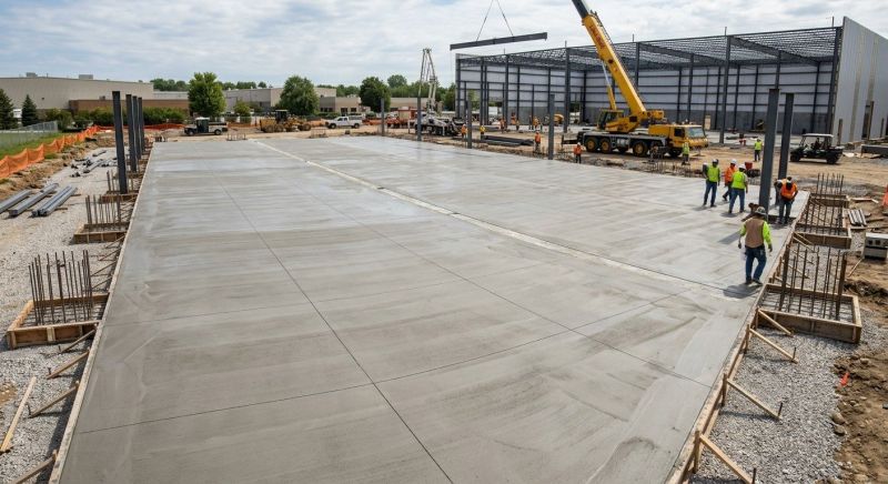 Commercial Slab Construction in New Era, MI