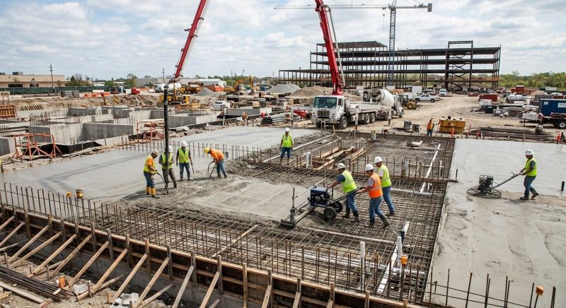Commercial Slab Installation in Muskegon, MI