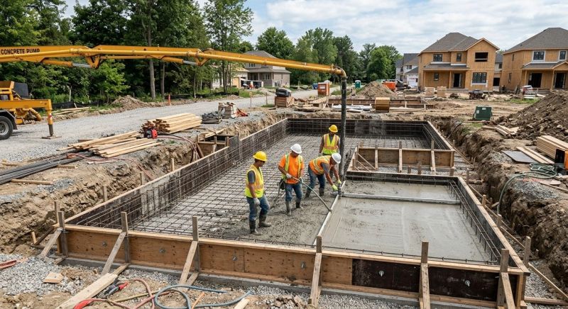 Concrete Foundation Installation in Casnovia, MI