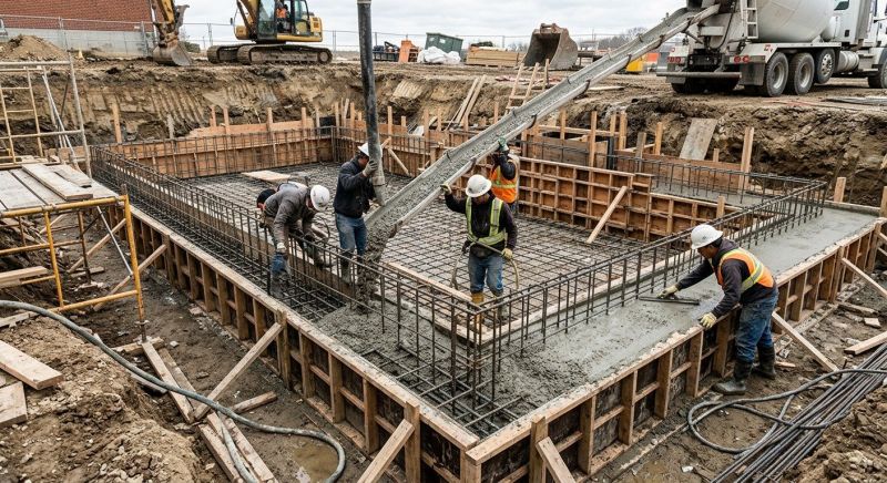 Foundation Pouring in Muskegon, MI
