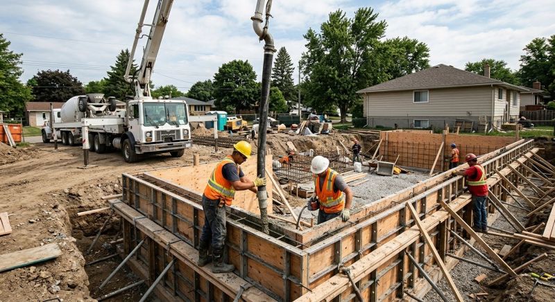 Foundation Wall Installation in Muskegon, MI