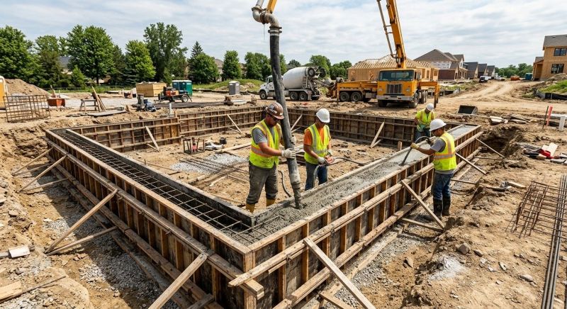 Foundation Wall Pouring in Sparta, MI